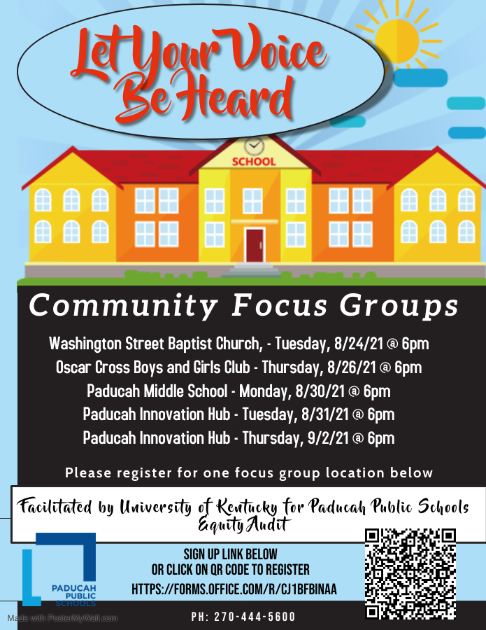 Community Focus Groups flyer