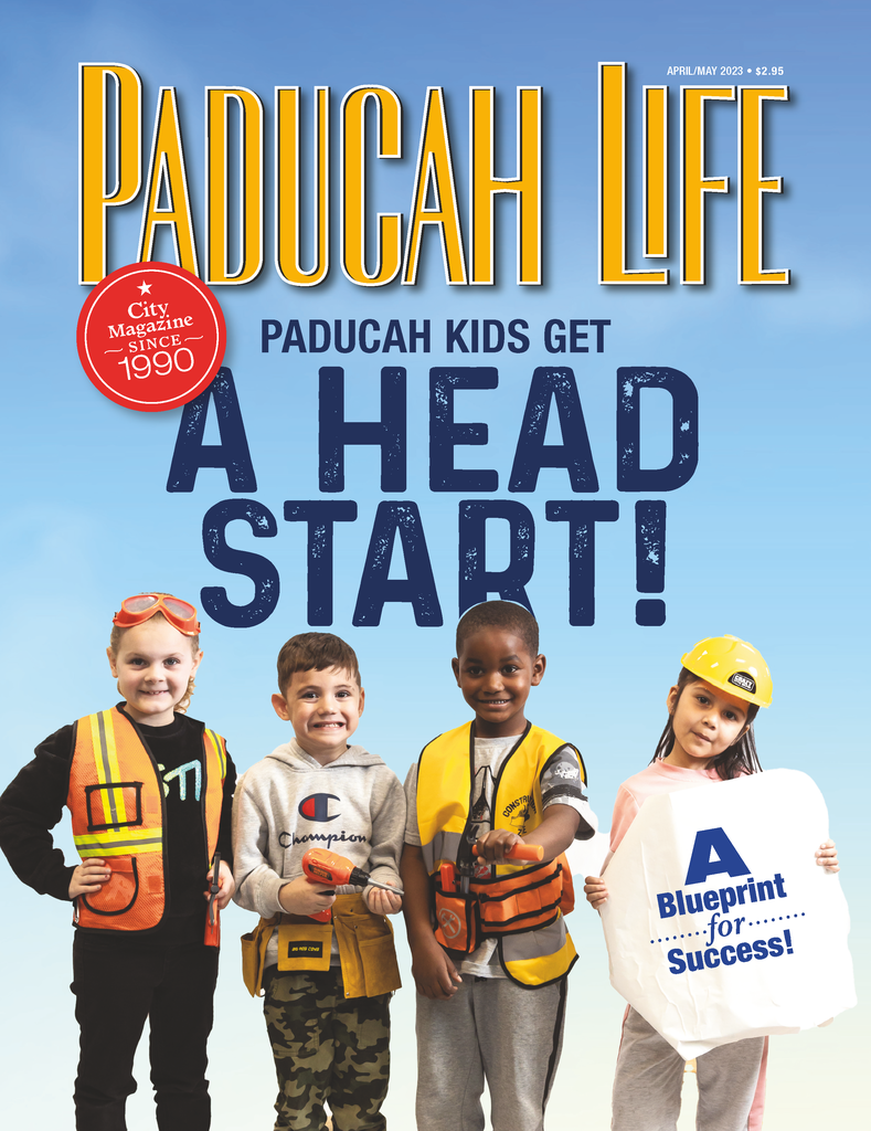 Image of children with construction gear