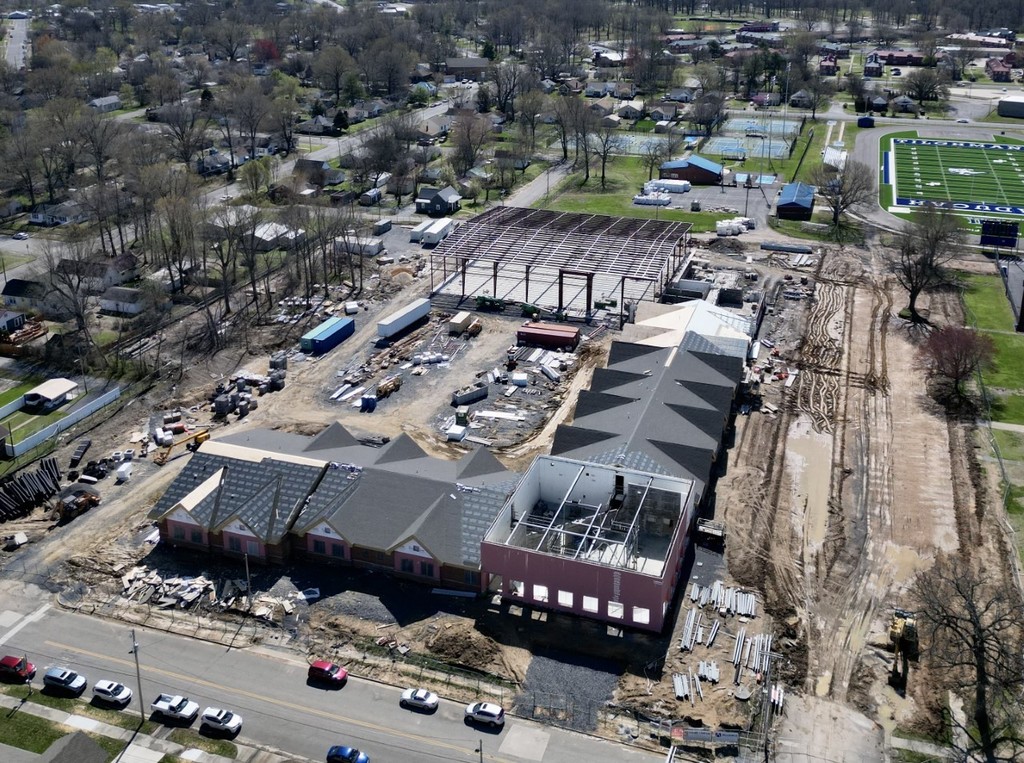 Drone Image of Paducah Head Start Preschool Construction