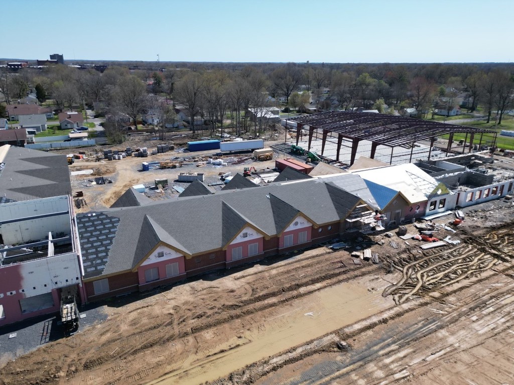 Drone Image of Paducah Head Start Preschool Construction
